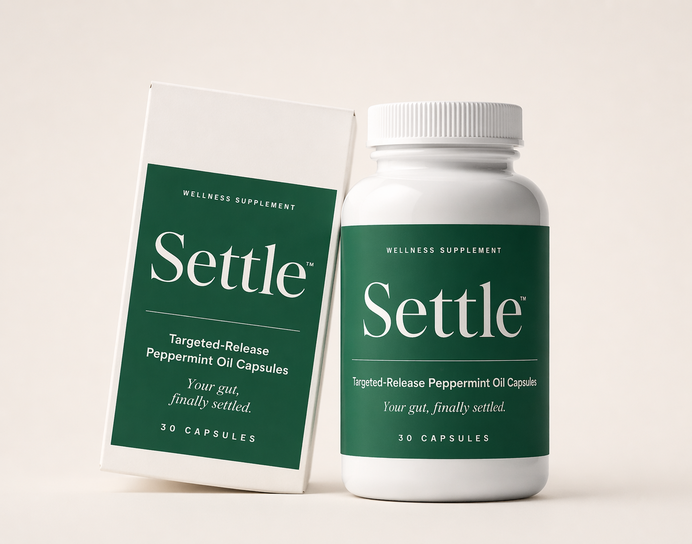 Settle™ — Targeted-Release Peppermint Oil Capsules